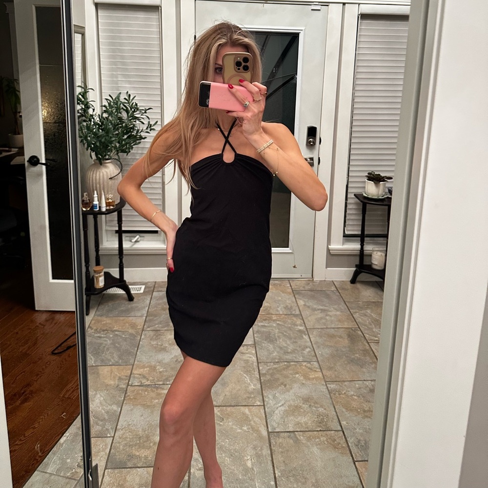 Black Halter Dress